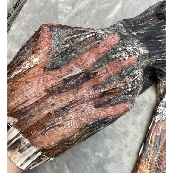 Komarov Fairy Goth Dress Womens L Moody Crinkle Lace Neck Witchy Romantic - Picture 7 of 9